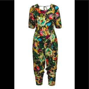 Farm Rio flower foliage jumpsuit